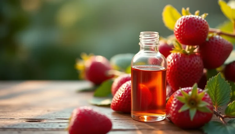 Strawberry essence oil (CAS 90131-36-5) — Sweet Top to heart Note Fragrance Ingredient